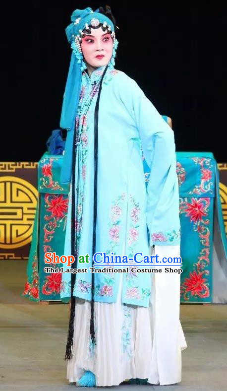 Chinese Sichuan Opera Hua Tan Costumes and Hair Accessories Fen Xiang Ji Traditional Peking Opera Courtesan Jiao Guiying Dress Actress Apparels