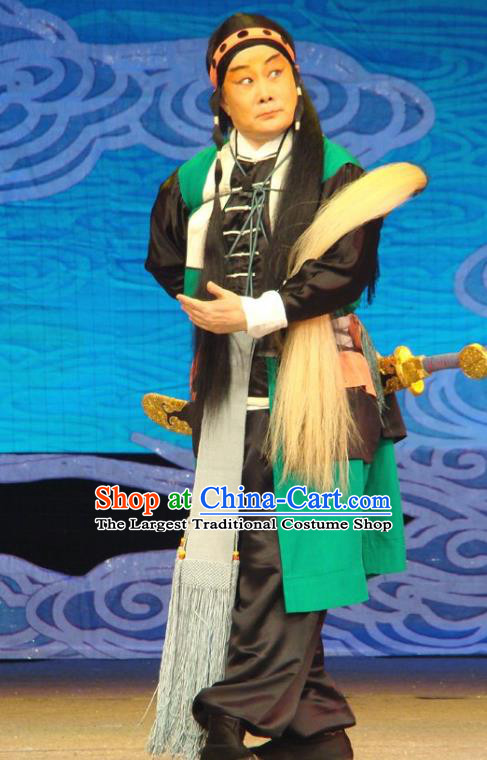 Xiang Jiuxiao Chinese Peking Opera Wusheng Garment Costumes and Headwear Beijing Opera Martial Male Apparels Clothing