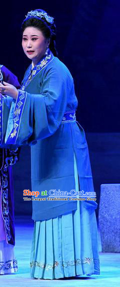 Chinese Beijing Opera Elderly Woman Apparels Costumes and Headpieces Traditional Peking Opera Ma Zu Pantaloon Dress Dame Garment