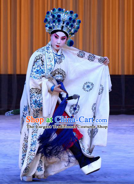 Da Ying Jie Lie Chinese Peking Opera Martial Man Garment Costumes and Headwear Beijing Opera Takefu Kuang Zhong Apparels Young Male Clothing