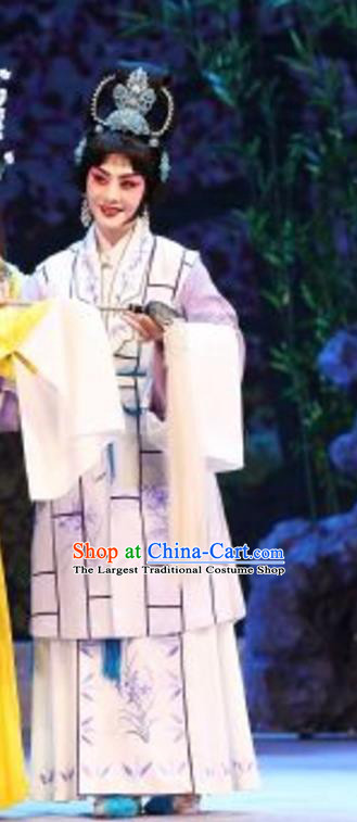 Chinese Beijing Opera Actress Apparels Costumes and Headpieces Mei Lan Ni Chang Traditional Peking Opera Imperial Consort Yang Dress Garment