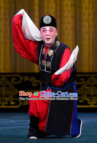 Escaping From the Temple Chinese Peking Opera Chou Garment Costumes and Headwear Beijing Opera Monk Apparels Young Male Clothing