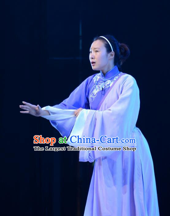 Chinese Hebei Clapper Opera Tibetan Female Garment Costumes and Headdress Sixth Panchen Traditional Bangzi Opera Young Woman Dress Apparels