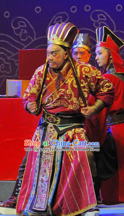 Wo Hu Ling Chinese Sichuan Opera Warrior Tang Dan Apparels Costumes and Headpieces Peking Opera Highlights Wusheng Garment Martial Male Clothing