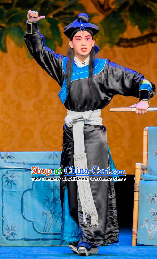 Da Bing Chinese Sichuan Opera Hero Apparels Costumes and Headpieces Peking Opera Highlights Martial Male Garment Swordsman Wu Song Clothing