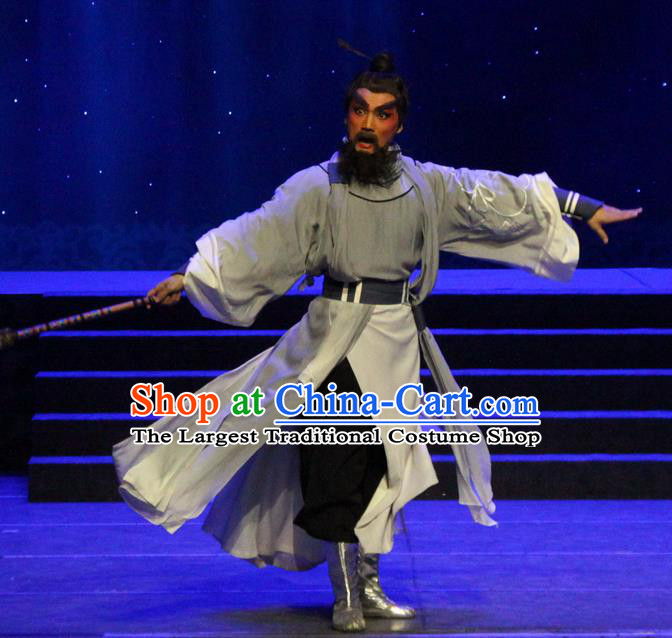 Qian Nv You Hun Chinese Guangdong Opera Swordsman Yan Chixia Apparels Costumes and Headwear Traditional Cantonese Opera Martial Male Garment Hero Clothing