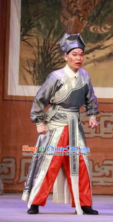 The Mad Monk by the Sea Chinese Guangdong Opera Martial Male Apparels Costumes and Headwear Traditional Cantonese Opera Wusheng Garment Clothing