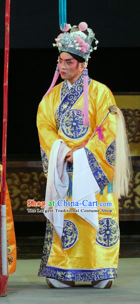 Bai Shou Tu Chinese Sichuan Opera Eunuch Apparels Costumes and Headpieces Peking Opera Highlights Court Servant Garment Clothing