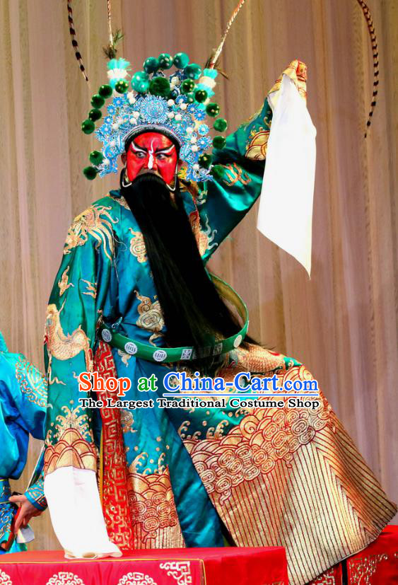 Da Pan Mountain Chinese Sichuan Opera General Guo Dashou Apparels Costumes and Headpieces Peking Opera Highlights Painted Role Garment Military Officer Clothing