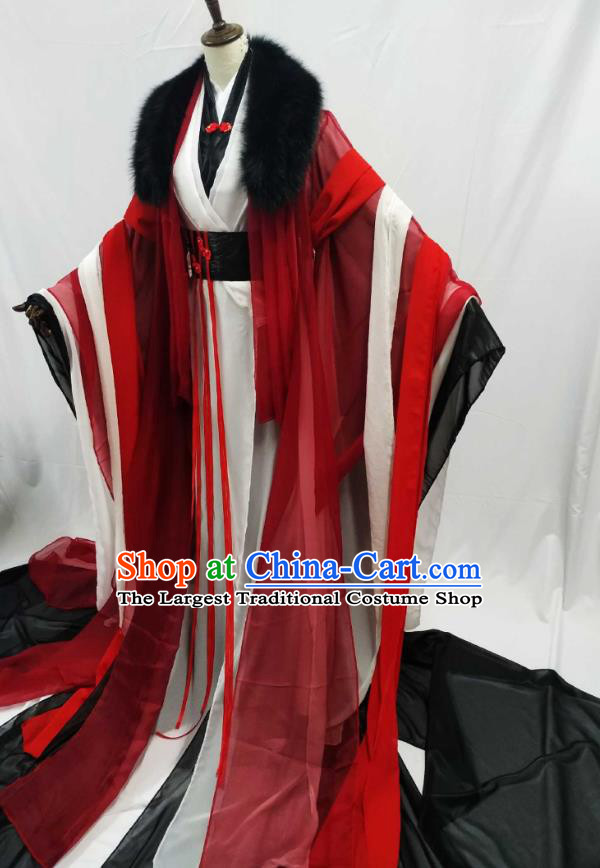 Top Chinese Cosplay King Wedding Costume Ancient Swordsman Royal Highness Clothing for Men