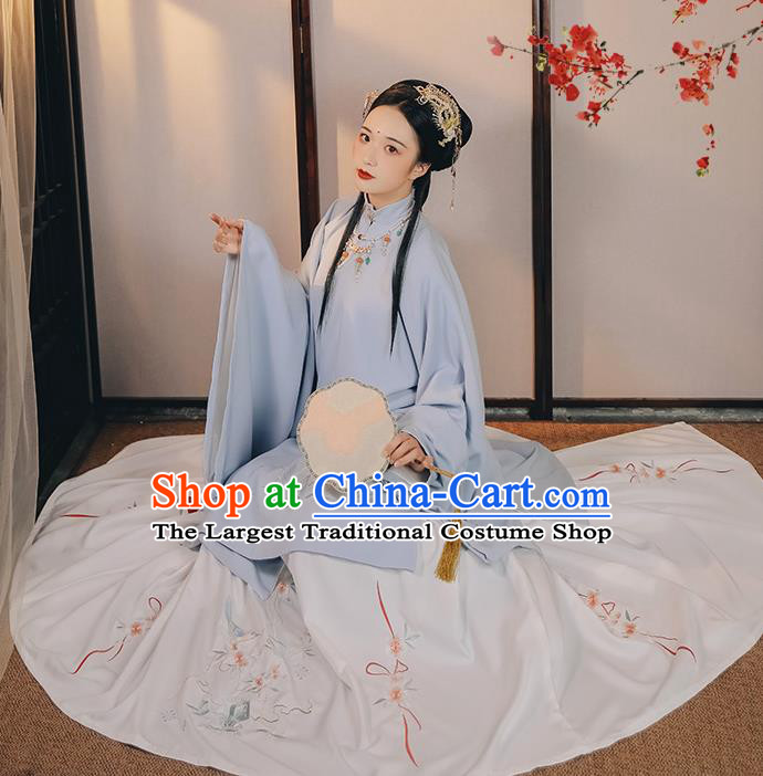 China Ancient Court Lady Hanfu Dress Traditional Ming Dynasty Noble Beauty Historical Clothing for Women