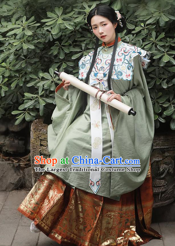 China Traditional Ming Dynasty Court Beauty Historical Clothing Ancient Royal Princess Hanfu Costumes