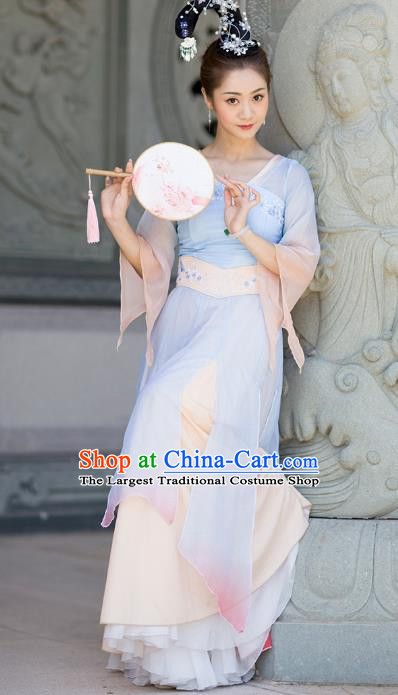 Traditional China Han Dynasty Court Dance Costume Classical Dance Stage Performance Hanfu Dress