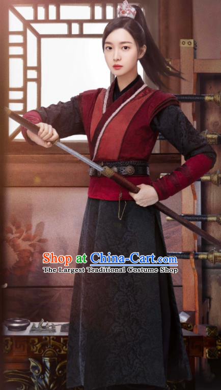 Chinese Drama The Imperial Coroner Leng Yue Clothing Ancient Swordswoman Garment Costumes Traditional Female Knight Hanfu Apparels