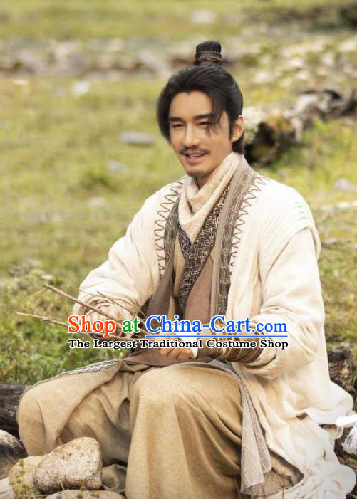 China Ancient Swordsman Garment Costumes Traditional Apparels Wuxia Drama The Legend of Fei Li Zheng Clothing