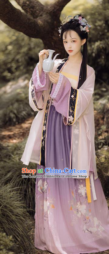 China Ancient Court Lady Hanfu Clothing Traditional Song Dynasty Historical Costumes