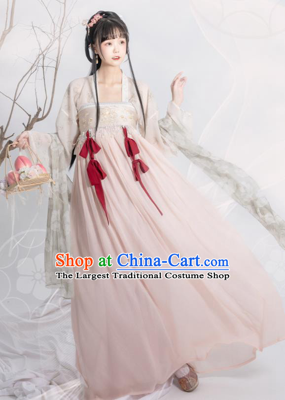 Traditional China Tang Dynasty Princess Historical Clothing Ancient Palace Lady Hanfu Dress Garment