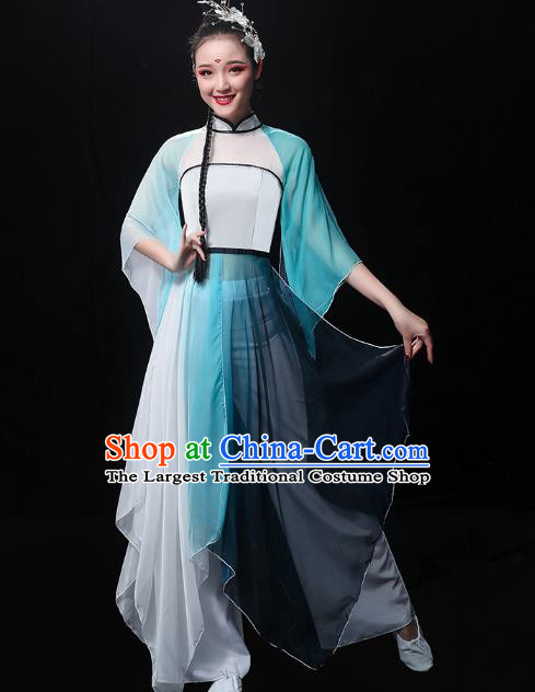 Chinese Umbrella Dance Dress Traditional Jiangnan Watertown Performance Costumes Classical Dance Clothing