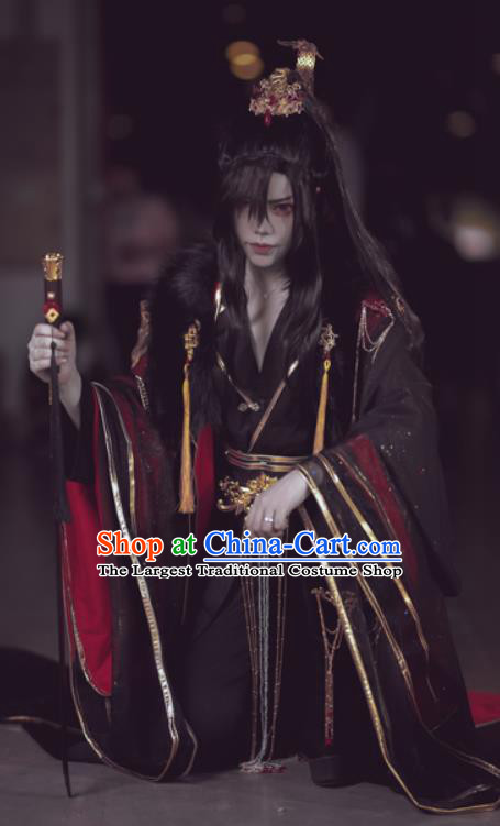 Chinese Cosplay Royal Highness Apparels Jin Dynasty Emperor Garment Costumes Ancient Swordsman King Clothing