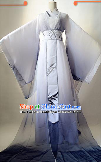 Chinese Ancient Scholar Garment Costumes Cosplay Swordsman Mei Nianqing Hanfu Clothing Traditional Song Dynasty Childe Apparels