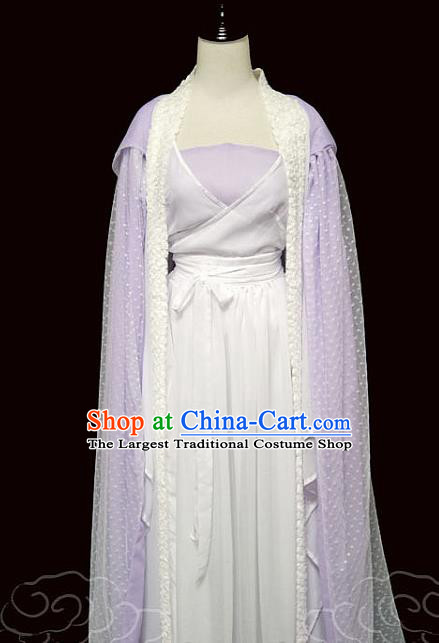 China Cosplay Drama Flower Fairy Clothing Ancient Swordswoman Garments Traditional Tang Dynasty Princess Hanfu Dress