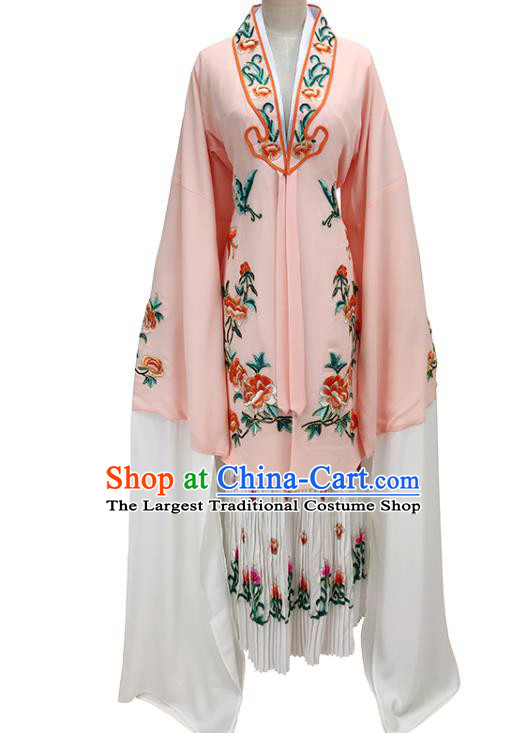 Chinese Beijing Opera Actress Clothing Traditional Peking Opera Diva Apricot Cape Shaoxing Opera Noble Lady Garment