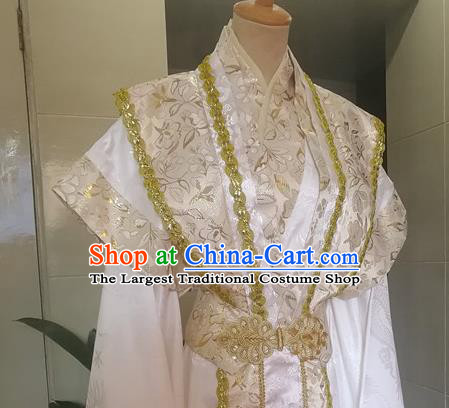 Chinese Tang Dynasty Nobility Childe Garment Costumes Ancient Prince Hanfu Clothing Drama Cosplay Swordsman Apparels