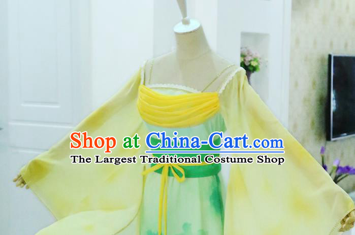 China Ancient Goddess Hanfu Dress Cosplay Princess Garments Traditional Drama Seven Fairy Jiang Xin Clothing