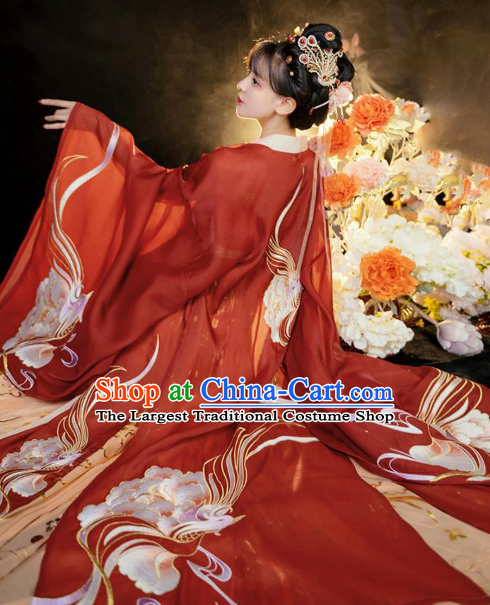 China Ancient Court Beauty Hanfu Dress Traditional Wedding Garments Tang Dynasty Princess Historical Clothing