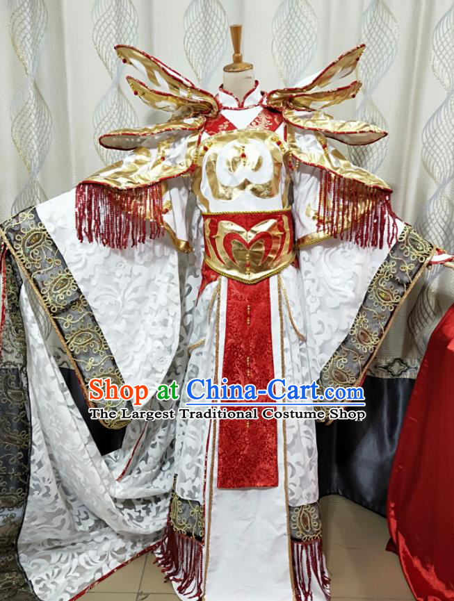 Chinese Traditional Cosplay King Clothing Puppet Show Monarch Garment Costumes Ancient Emperor Uniforms