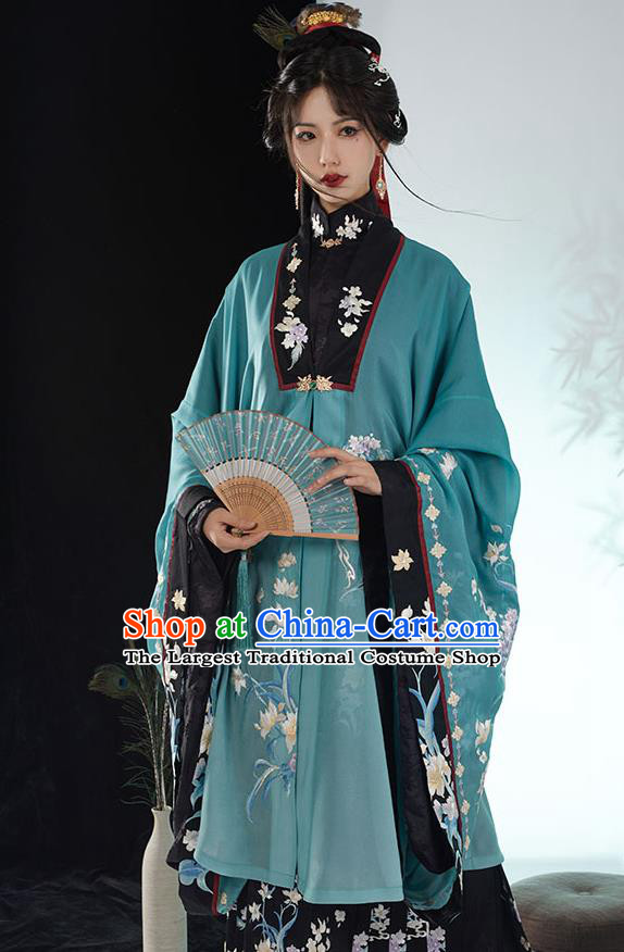 China Traditional Court Woman Hanfu Dress Apparels Ancient Imperial Consort Garment Costumes Ming Dynasty Noble Beauty Historical Clothing