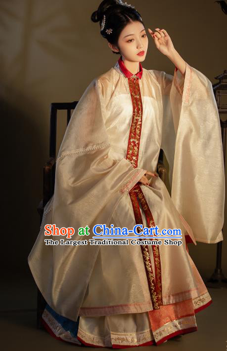 China Ancient Court Beauty Garment Costumes Traditional Noble Woman Hanfu Dress Apparels Ming Dynasty Imperial Consort Historical Clothing