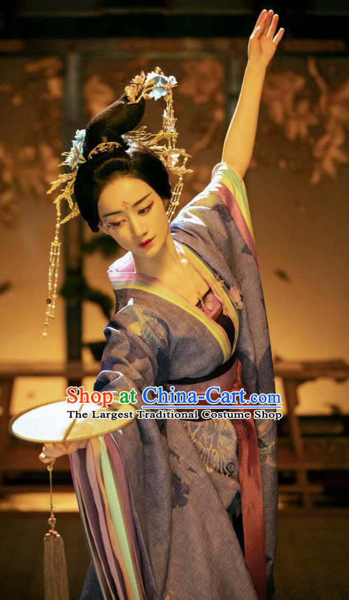 Chinese Ancient Dance Beauty Clothing Love Between Fairy and Devil Garment Costumes Tang Dynasty Dresses