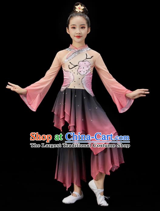 Chinese Children Dance Uniform Stage Performance Garment Costumes Classical Dance Dress Traditional Lotus Dance Clothing