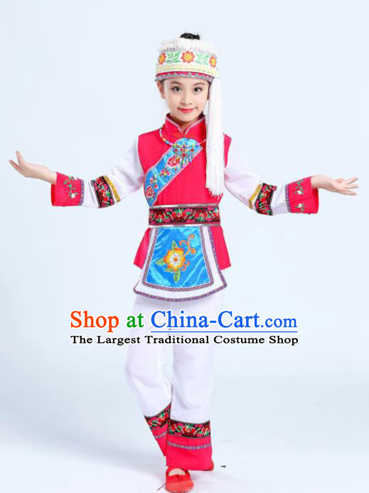 Chinese Bai Minority Folk Dance Clothing Yunnan Nationality Girl White Outfits Ethnic Festival Performance Costumes