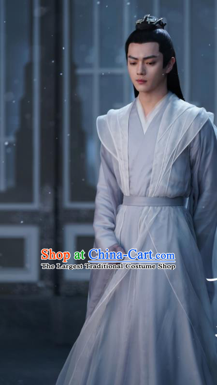 Chinese Ancient Immortal Clothing Xianxia TV Taoist Priest Garments Drama Series Ancient Love Poetry Bai Jue Costumes