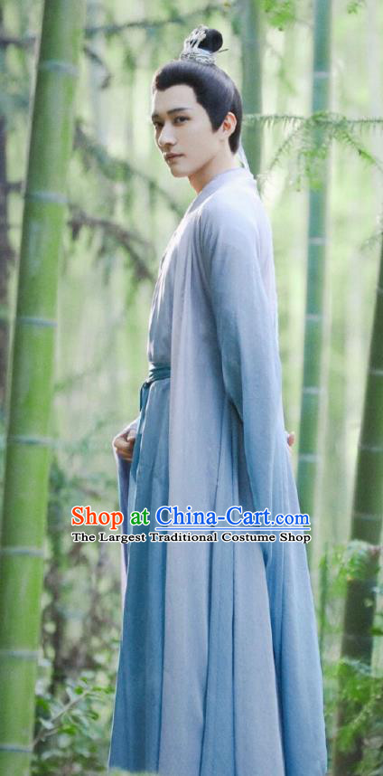 Chinese Wuxia Swordsman Garment TV Series Love and Redemption Replica Costumes Ancient Scholar Clothing