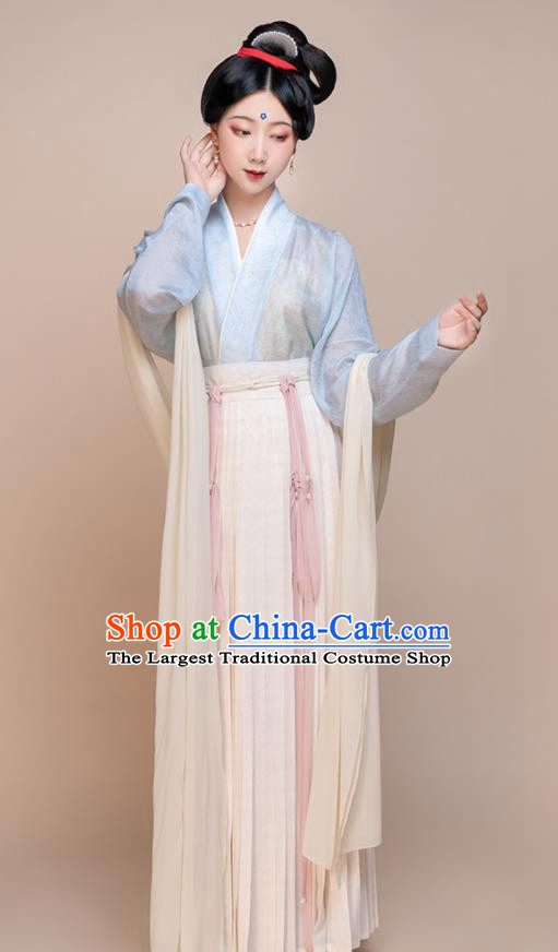 Chinese Ancient Palace Beauty Clothing Song Dynasty Noble Woman Garment Costumes Traditional Hanfu Dress