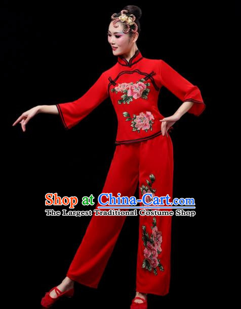 Ethnic Dance Costumes For Middle Aged And Elderly Women Fan Dance Performance Costumes Yangko Costumes Square Dance Suits