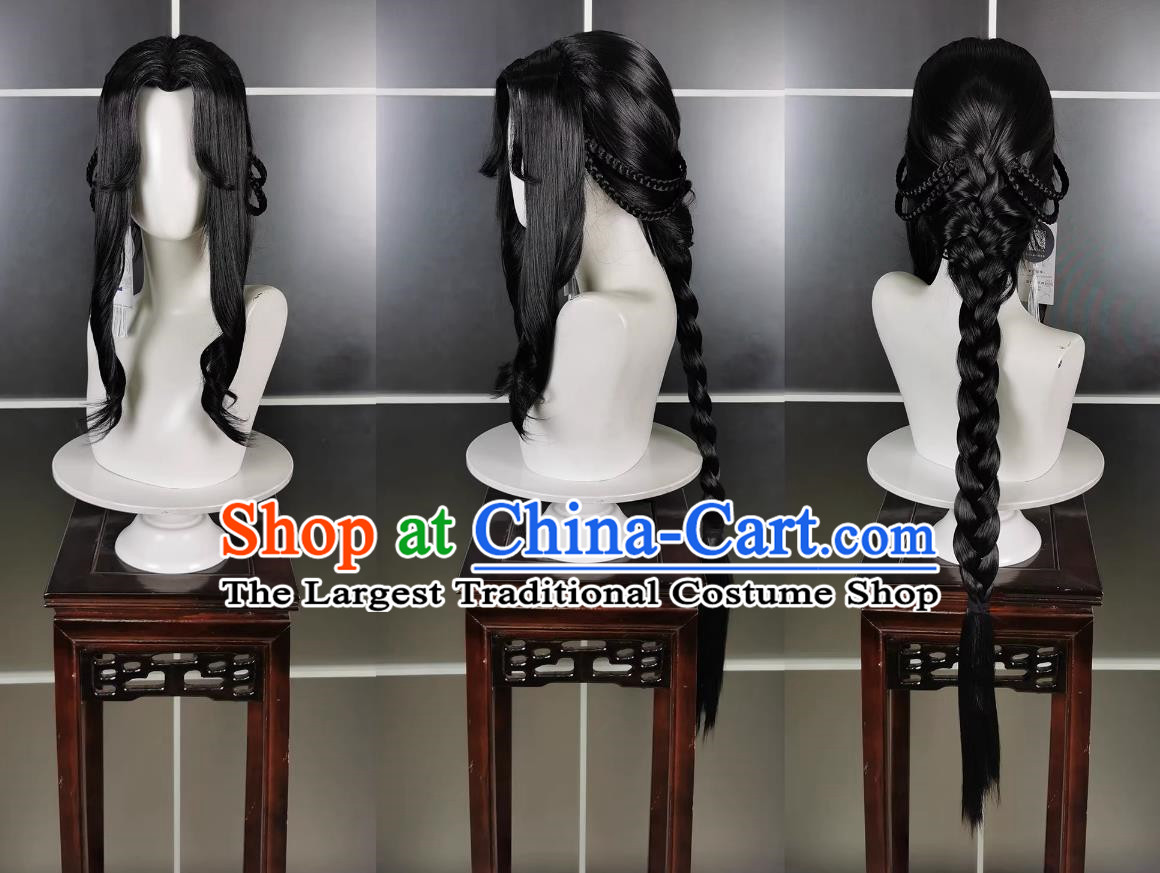 Five Poisons Adult Woman Baixiang Poison Sister Wig and Headdress Jianwang 3 Jiansan Cosplay Headpiece