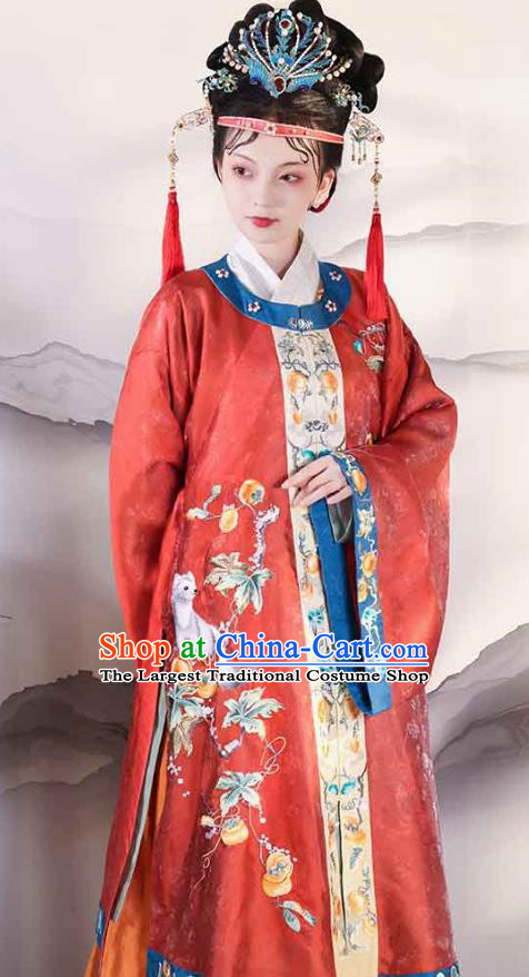 China Ming Dynasty Noble Mistress Hanfu Clothing A Dream in Red Mansions The Twelve Beauties of Jinling Wang Xifeng Costumes