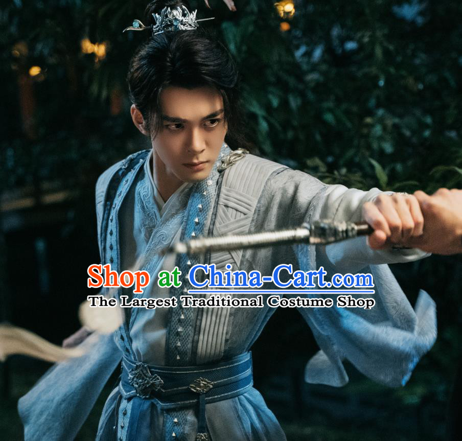 China Ancient Swordsman Costumes TV Series Mysterious Lotus Casebook Young Hero Fang Duobing Replica Clothing