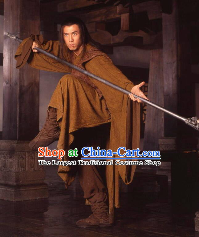 China Ancient Swordsman Costumes Qin Dynasty Warrior Garment Film Hero Chang Kong Donnie Yen Outfit