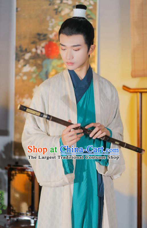 China Ancient Scholar Clothing Traditional Hanfu Chinese Song Dynasty Young Childe Costumes