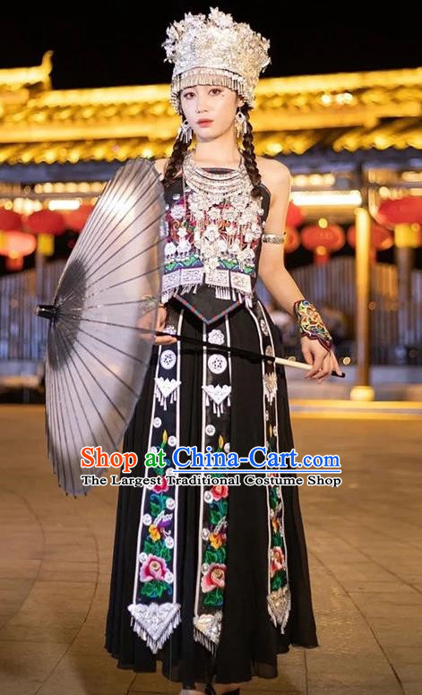 Miao Women Ethnic Style Traditional Ethnic Minority Costumes Chinese Clothing