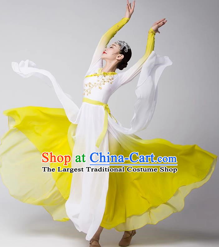 Group Dance Modern Dance Costume Elegant Large Skirt Performance Costume