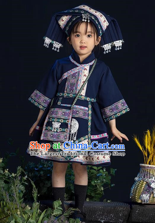 Children Children Ethnic Clothing Children Minority Miao Girls Clothes Zhuang Children Petit Skirt