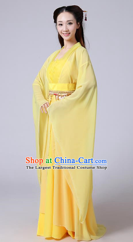 Heroine Little Dragon Girl White Liu Yifei Ancient Costume Seven Fairies Costume