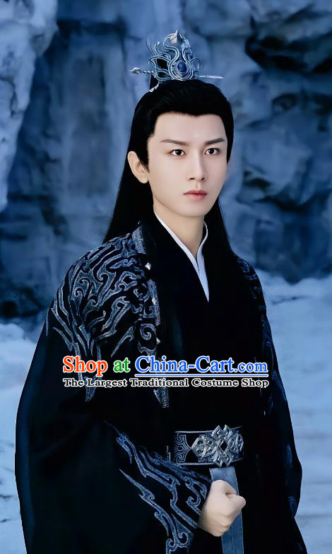 China Ancient TV Series Chen Xiang Ru Xie Lord Ying Yuan Costume Xian Xia Drama Immortal Samsara Swordsman Black Clothing