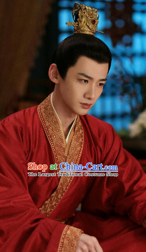 China Traditional Wedding Costume TV Series New Life Begins Prince Yin Zheng Clothing Ancient Groom Red Outfit